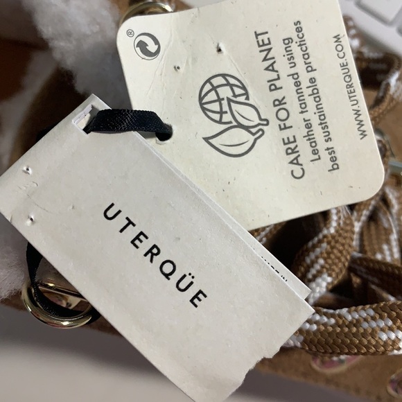 NWT. Uterque Faux Shearling Ankle Boots. Size 10. - Picture 6 of 7